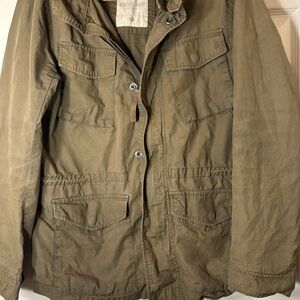 Gap Industrial Standard Outerwear Jacket Olive Green Size Small